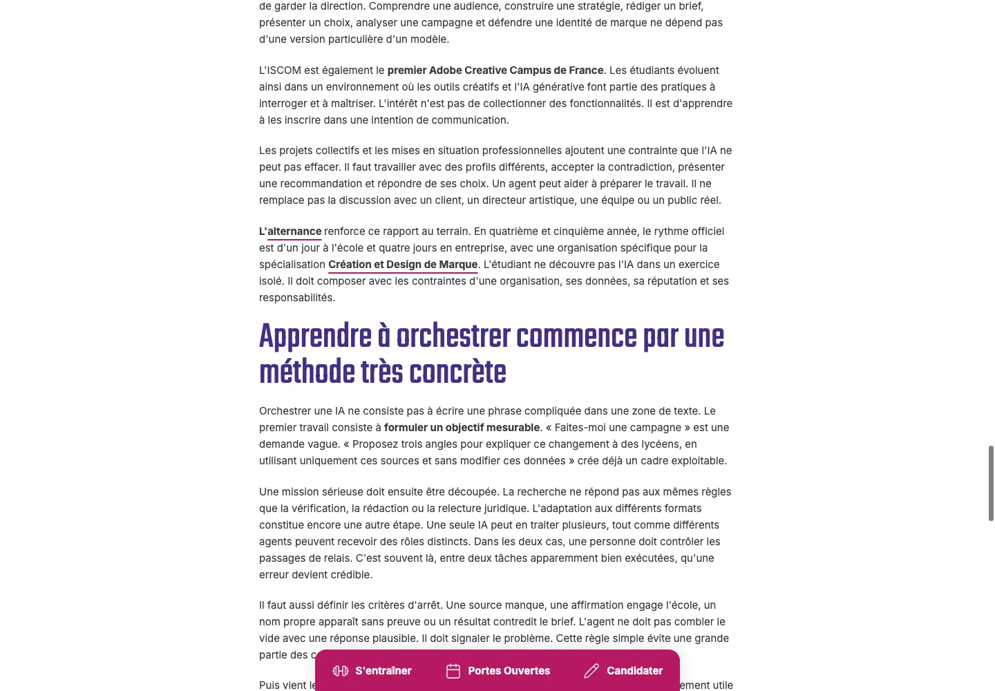 Suite de l'article public : méthode, limites et mise en contexte éditoriale vérifiables sur le site ISCOM.